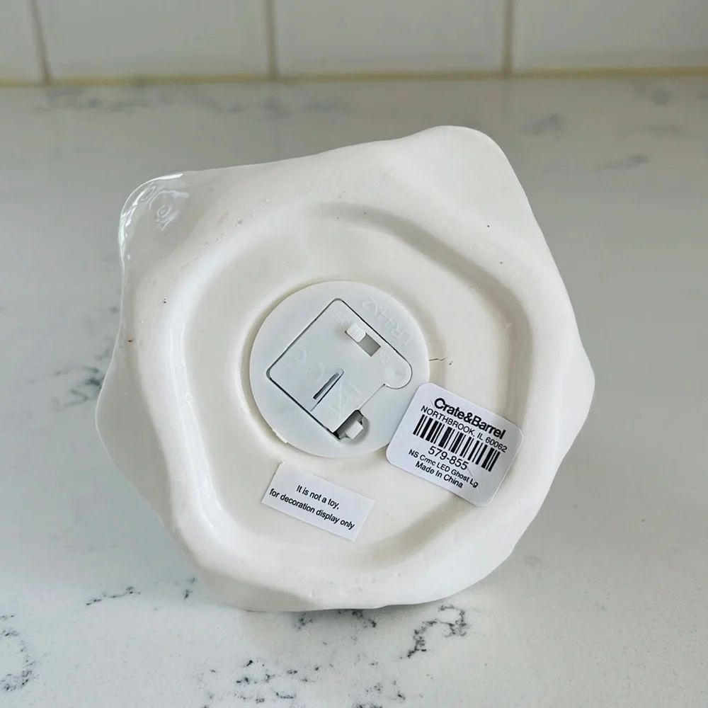 Crate&Barrel Medium LED Ceramic Ghosts